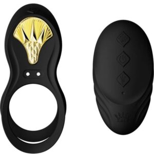 Zalo - bayek vibrating couples ring black